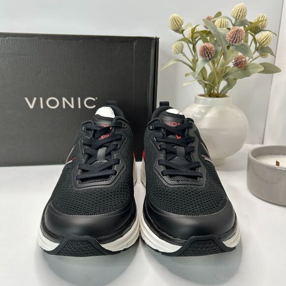 Vionic MWalk Max Walking Sneaker Water Repellent Black J0146F1001 Men 8.5M NWB - Picture 2 of 9
